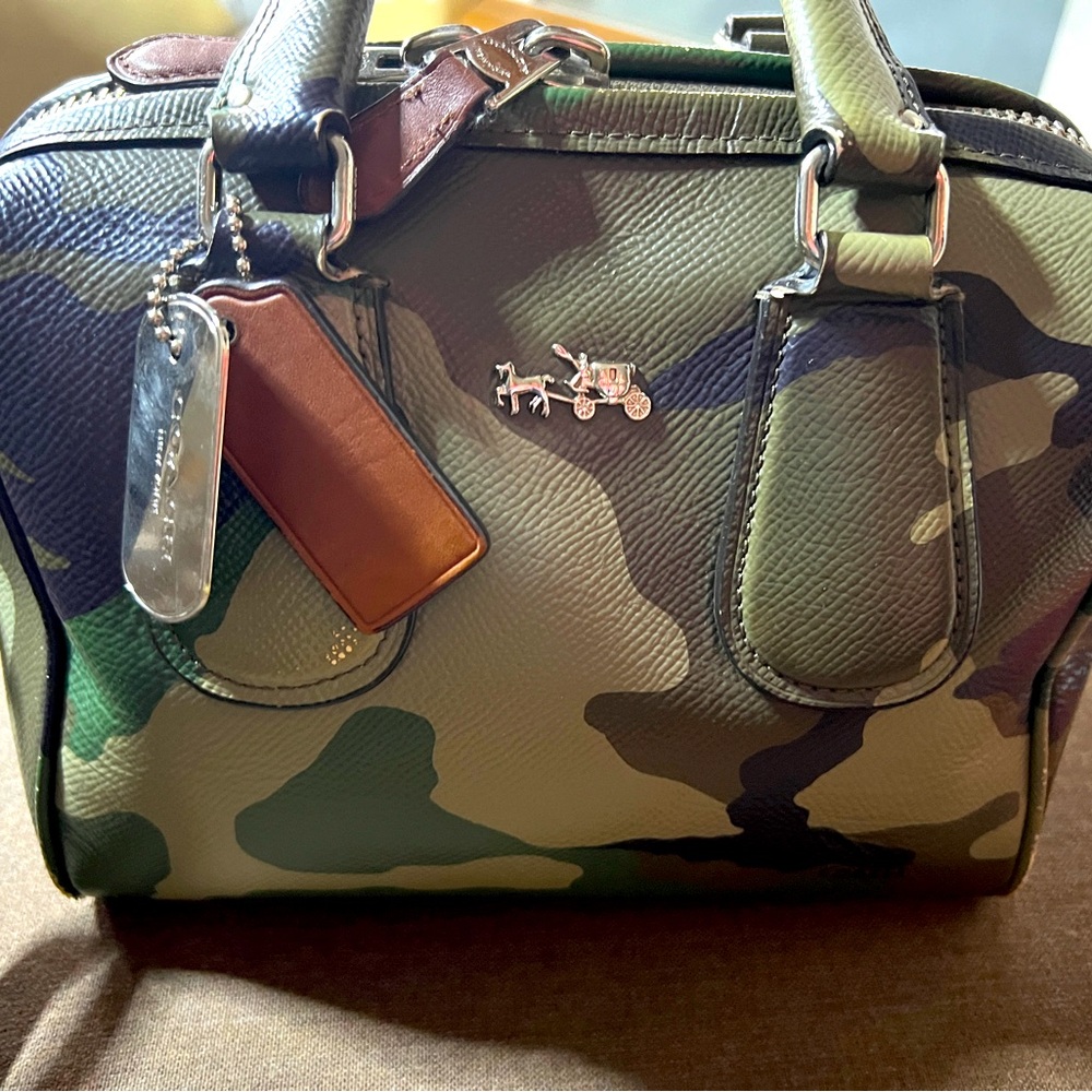 Coach Camo Print Surrey Mini Satchel